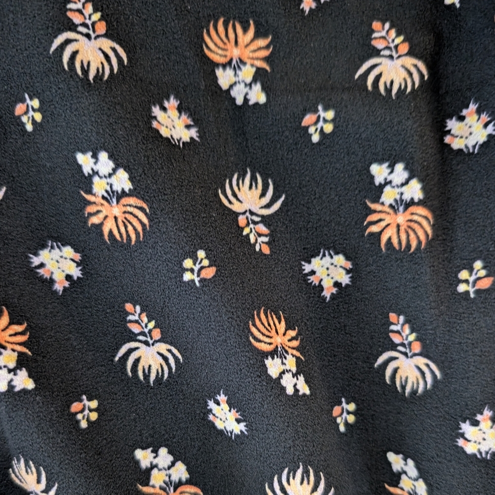 Wilfred Effet Mini Dress Black Floral Pattern